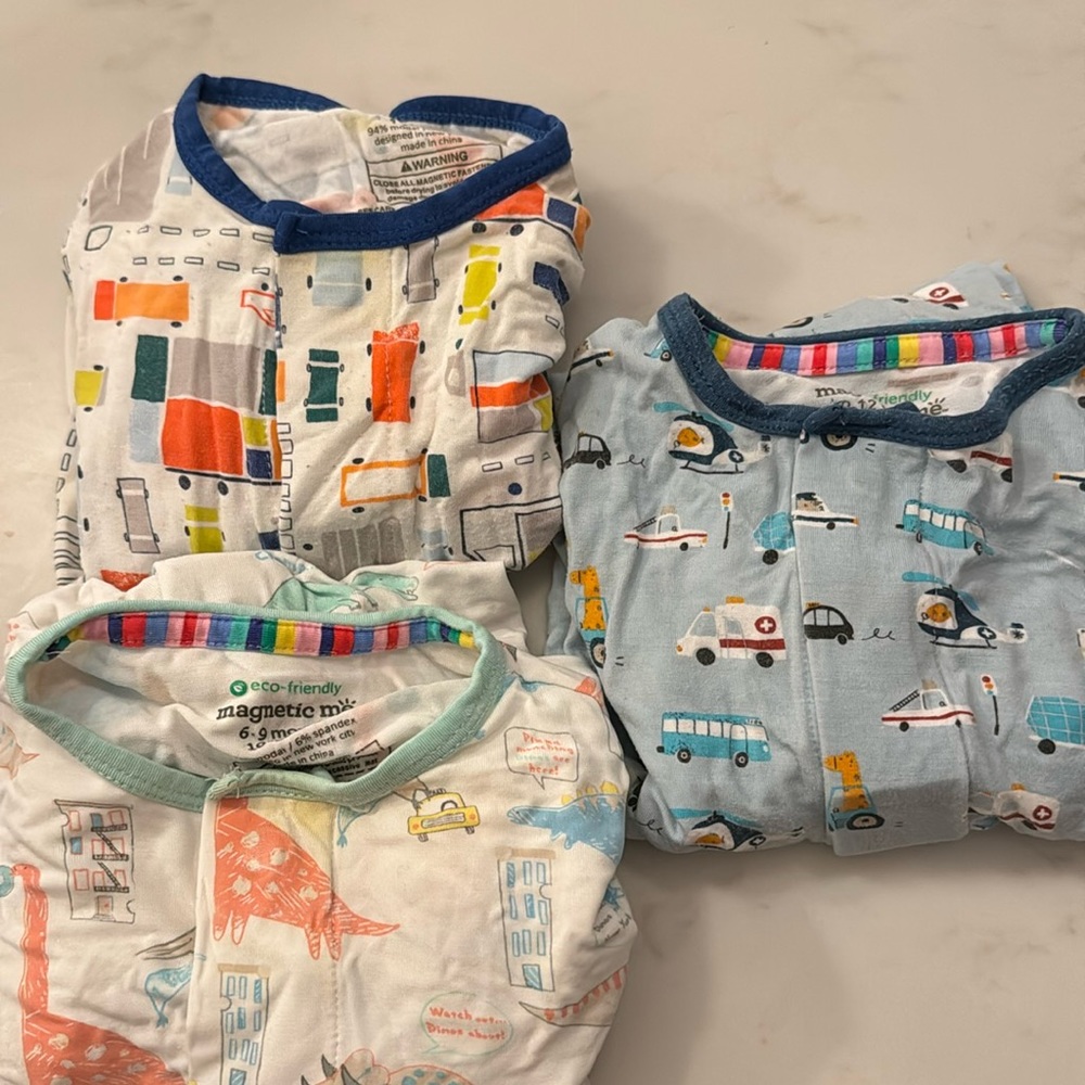Magnetic Me Onesies - 3 of them!